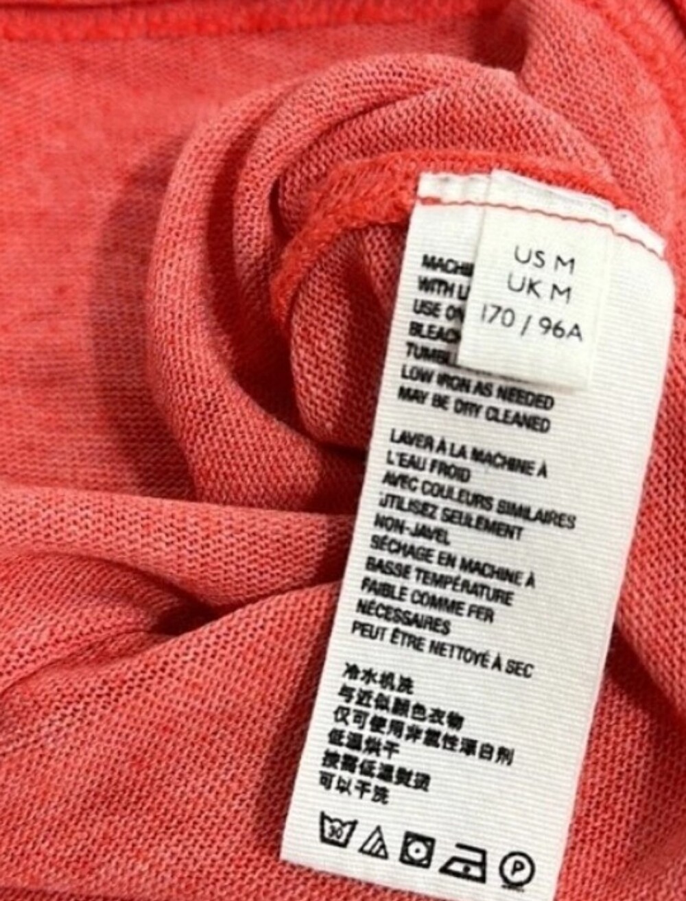 Free People We The Free Relaxed Fit Cassidy Oversized In Poppy Raw Hem Tee M,EUC - Picture 14 of 16